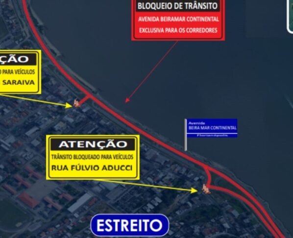 Corrida de rua altera trânsito na Beira-mar Continental de Florianópolis neste sábado