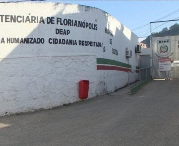 A Penitenciária de Florianópolis, localizada no bairro Agronômica, foi a que mais gastou, em média, em relação às unidades prisionais (Foto: NSC TV, Reprodução)