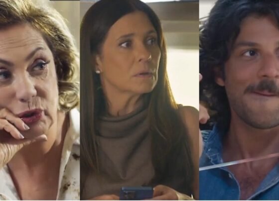 Berta Mércia e Mavi na penúltima semana da novela