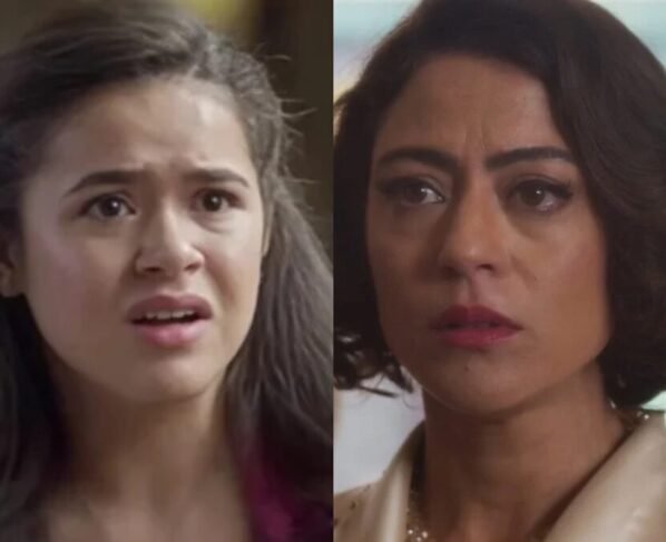 Clarice confronta Bia sobre as armações para ficar com Beto em Garota do Momento