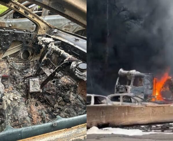 Explosão na BR-101 quem vai pagar pelos prejuízos dos carros queimados no Morro dos Cavalos