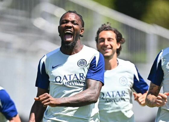 Atletas da Inter de Milão em treino nos EUA (Foto: Redes Sociais, Inter)
