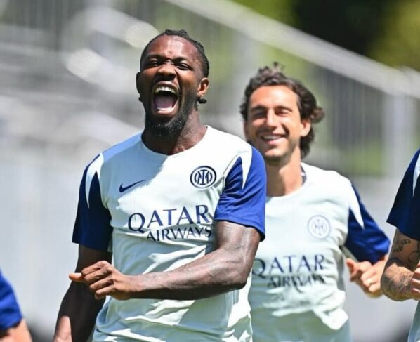 Atletas da Inter de Milão em treino nos EUA (Foto: Redes Sociais, Inter)