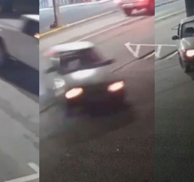 Câmeras flagram momento em que motorista embriagado colide contra muro