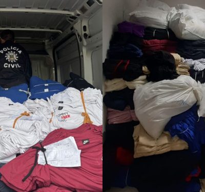para onde vão as peças de roupas falsificadas apreendidas em
